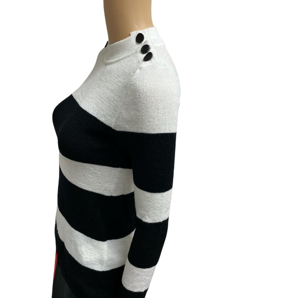 Striped Button Sweater - image 3